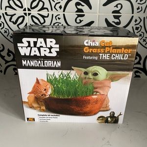 Chia Cat Grass Planter The Child Mandalorian Decorative Planter New In Box